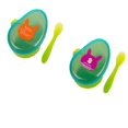 thumbnail image 1 of Tazón de aperitivos para bebés con patrón aleatorio, platos de almacenamiento de alimentos para niños, plato de alimentación para bebés antiderrames, vajillaverdePorcelana Deng Xun unisex, 1 of 2
