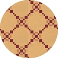 thumbnail image 1 of Ahgly Company Indoor Round Patterned Papaya Orange Area Rugs, 5' Round, 1 of 6