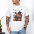 thumbnail image 3 of Weiner Dog Witch Happy Halloweenie Cute Halloween Dachshund T-Shirt, Multicolors, Size S-5XL, 3 of 5