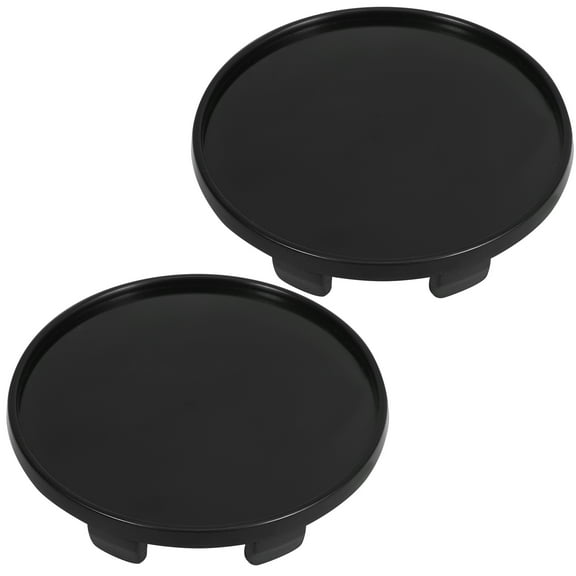 2pcs Black Wheel Center Cap – Universal Blank Hub Cover for Car Rims (69mm OD / 60mm ID), ABS Auto Rim Cap for DIY Customization