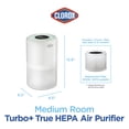 thumbnail image 2 of Clorox Turbo+ Air Purifiers for Allergies & Asthma, HEPA Air Purifier for Medium Rooms, Auto Mode, Air Cleaner up to 1,000 Sq Ft, 2 of 13