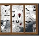 thumbnail image 3 of Decoración de fiesta de Halloween Pegatinas de ventana de Halloween Pegatinas de ventana de calavera y fantasma de Halloween JAMW Sencillez, 3 of 5