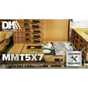 5 ft. x 7 ft. Multi Purpose Utility Trailer (Black Powder-Coated)