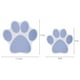 thumbnail image 4 of 5 pegatinas antideslizantes para bañera con diseño de huella de perro, autoadhesivas, antideslizantes y con tracción. azul grande, 4 of 8