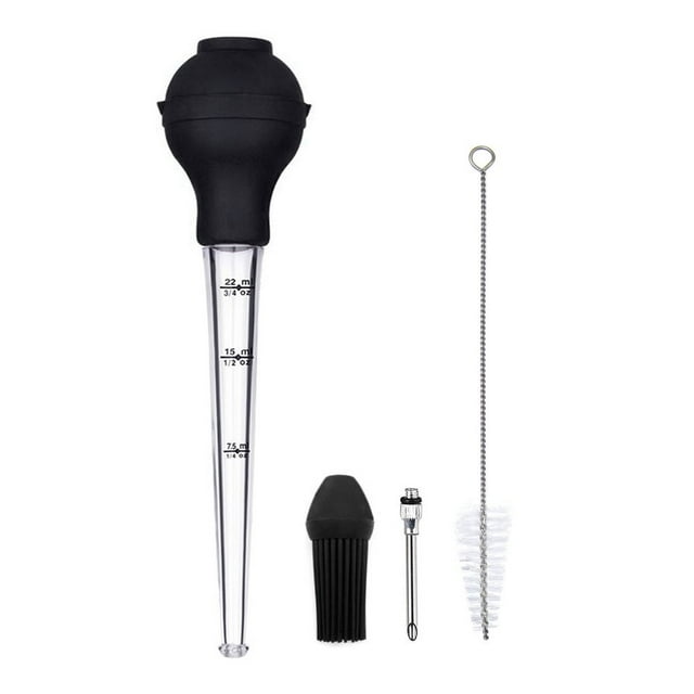 Turkey Baster Syringe with Injector Cooking for Bacon Brine Beef Roasting
