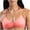 Watermelon Red, variant on Miqool Women's Strappy Halter Bra Crop Tops Open Back Cutout Padded Bralettes Low Impact V Neck Workout Gym Yoga Sports Bras