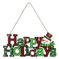 thumbnail image 1 of Cateissary Letrero de puerta de Navidad colgante decorativo ventana de saludo accesorios de dibujos animados regalos de recuerdo de fiesta Kits de decoración para fiestas Tipo 7, 1 of 6