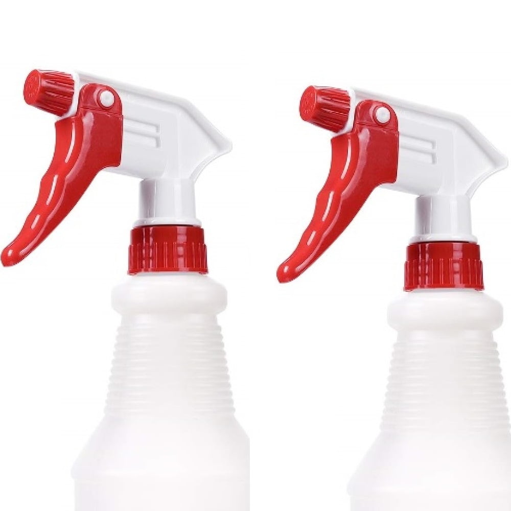 Red 32 oz Empty Plastic Spray Bottle for Cleaning Solutions