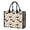 Dachshund and Floral Cream Pattern, variant on Bichon Frise and Flowers Pink Pattern Beach Tote Bag, Gym Weekend Bag with Inner Pocket & Removable Bottom, Large Capacity Gifts for Beach Travel Picnic