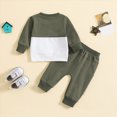 thumbnail image 5 of HCNTES Baby Boy Winter Clothes Baby Boy Clothes Long Sleeve Sweatshirt Toddler Boy Winter Pants Set Christmas Long Sleeve Color Block Pullover Tops Trumpet Pants Outfits, 5 of 6
