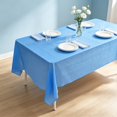 thumbnail image 5 of Disposable Solid Color Tablecloth 107.87x53.93 inch Rectangle Plastic Table Cover for Hotel Restaurant Home Birthday Party Dessert Table, 5 of 6