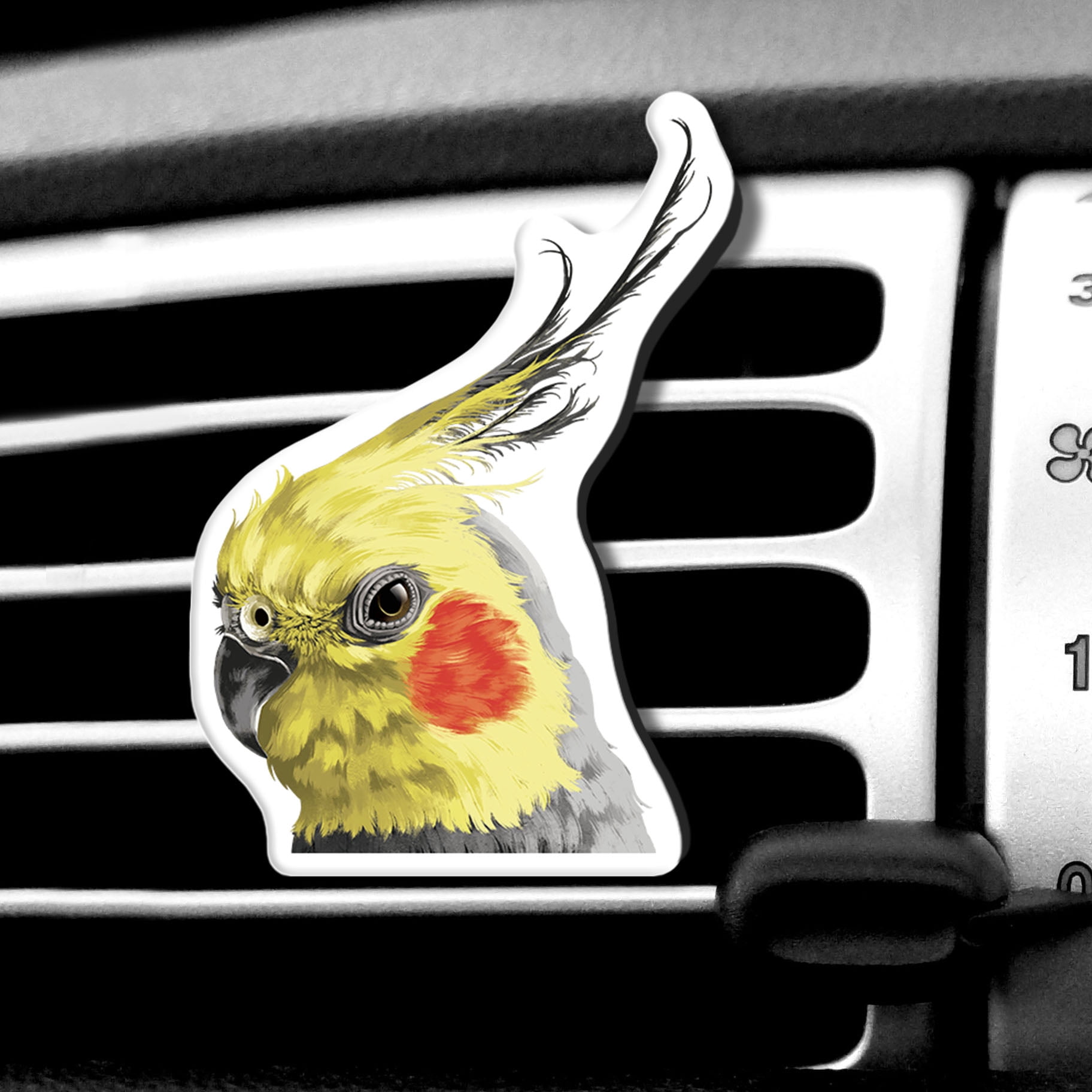 WIRESTER Car Air Freshener Fragrance Vent Clip Interior Decoration for Cars with Lemon Scented