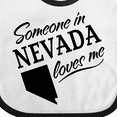 thumbnail image 4 of Inktastic Someone in Nevada Loves Me Boys or Girls Baby Bib, 4 of 4