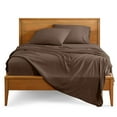 thumbnail image 4 of Bare Home Premium 1800 Collection 3-Piece Bed Sheet Set, Twin-XL, Cocoa, 4 of 11