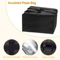 thumbnail image 3 of Insulated Pizza Bag, 1 Pack 24x24x14 Inches - Non-woven Fabrics Grocery Bag, for Cake Cookies Pizza Party (Black), 3 of 6