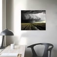 thumbnail image 3 of JEUXUS Storm Photography Canvas Wall Art - Black and White Gallery Wrap of Supercell Thunderstorm on Spring Day in Kansas - Ready to Hang Weather Photo Artwork Decor, 3 of 4