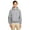 GRAPHITE HEATHER, variant on The Gildan Youth Heavy Blend 8 oz, 50/50 Hood - DARK HEATHER - L