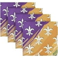 thumbnail image 5 of Dreamtimes Mardi Gras Cloth Napkins Set of 4, Oversized Washable Reusable Polyester Dinner Table Napkins for Family, Restaurant, Party Decor, 20 x 20 Inch, 5 of 7