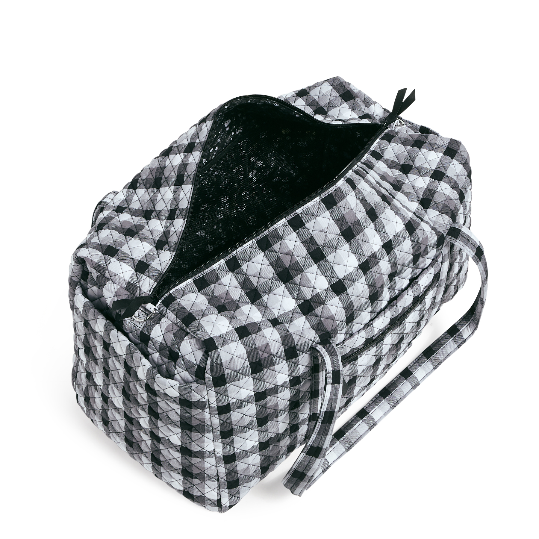 Vera Bradley Women's  Cotton Large Travel Duffel Bag Kingbird Plaid