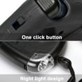 thumbnail image 3 of Dog Retractable Leashes with Flashlight and Waste Bag Dispenser 3 in 1 Automatic 15ft Dog Walking Leash - black, 3 of 5