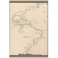thumbnail image 1 of 24"x36" Gallery Poster, map of america by diego ribero 1529, 1 of 1