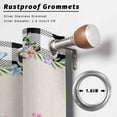 thumbnail image 2 of Outdoor Curtains for Patio Waterproof, Easter Outdoor Privacy Panels Grommet, Vintage Farmhouse Gnomes Bunny Colorful Eggs Flower Blackout Outside Curtains for Porch/Cabana 54"x95", 1 Panel, 2 of 8