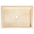 thumbnail image 4 of Rectangular Vessel Sink - Honed Beige Travertine, 4 of 15