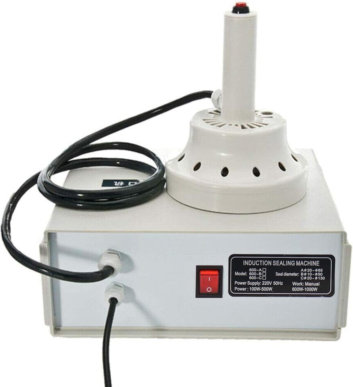 Portable Handheld Induction Sealer 20mm-100mm 110V Induction Sealing Machine White Bottle Cap Sealing Machine