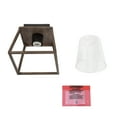 thumbnail image 7 of LNC 1-Light Farmhouse LED Flush Mount Light,Natural Wood Finish, 7 of 7