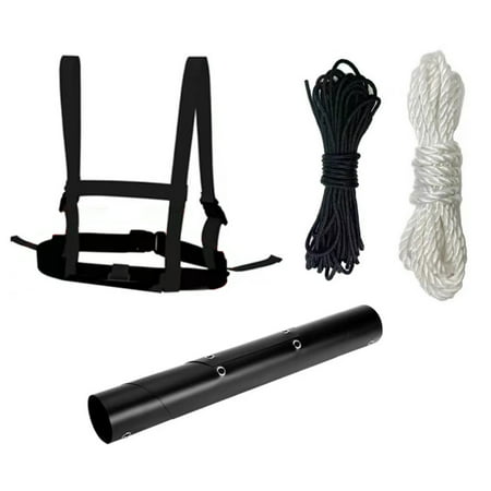 Xssm Deer Drag Sled And Harness Set - Deer Cart Game Hauler Hunting Sled with Drag Strap & Rope Hauling Ice Fishing Supplies for Antelope Deer Elk Duck