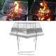 thumbnail image 3 of Parrilla de Carbón para Barbacoa, Parrilla para Ahumador de Barbacoa de Acero Inoxidable Plegable Portátil, Adecuada para Picnics de Campamento Estufa de 3 piezas + palo de barbacoa + parrilla Macarena Parrilla de carbón portátil, 3 of 8