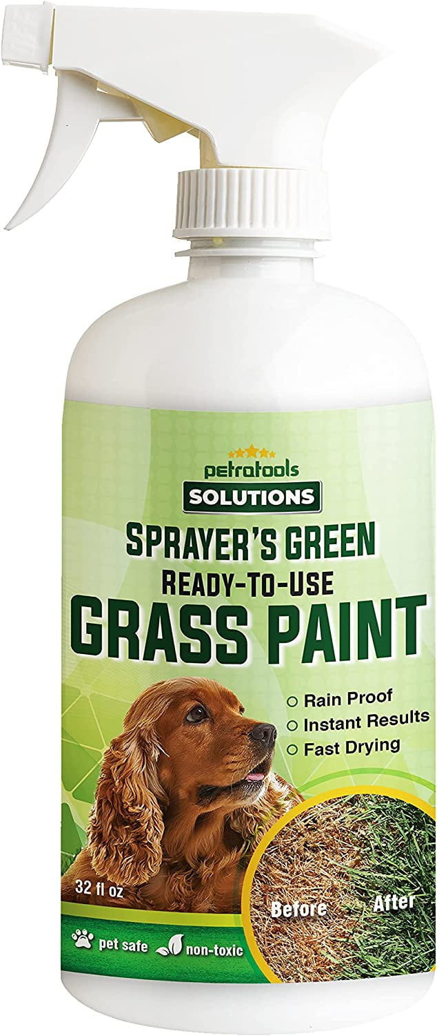 PetraTools Green Grass Paint for Lawn, RTU Green Grass Lawn Spray