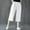 White, variant on Outfmvch Flowy Pants Flowy Pants for Women Petite Pull On Elastic Beach Pant Plus Size Elastic Waist Trousers Cropped Lounge Trousers Palazzo Pants Capri Pants with Lace Side Black M-3XL