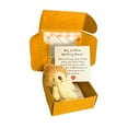 thumbnail image 3 of Pequeño oso de peluche con tarjeta inspiradora Lindo animal de peluche suave y tierno Blanco, 3 of 9