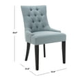 thumbnail image 6 of SAFAVIEH Abby 19''H Tufted Side Chair, Set of 2, Sky Blue/Silver Nail, 6 of 7