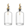 thumbnail image 1 of Wosthever 2 piezas de botella de aceite sellada a prueba de fugas, estilo Simple, jarabe de repuesto, salsa de soja, contenedor dispensador de Cocina y Comedor Oro 350ml, 1 of 6