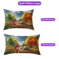 thumbnail image 5 of Goodbye Summer Cocker Spaniel Hello Fall Time for School Quilt Pillowcase Cockers Dog Lover Gifts Throw Pillow Cover Bed Home Decor - 02014, 5 of 5