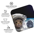 thumbnail image 3 of Lsque Cat Astronaut Pattern 4" Drink Coasters Set of 4, PVC Leather Absorbent Coasters, Table Coaster Set Decorative Coffee Cup Coasters Housewarming Gift -Square, 3 of 6