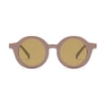 thumbnail image 2 of Wutalume Retro Style Kids Sunglasses with Thick Round Frame, Resin and PC Materials UV Protection Sun Glasses, Durable and Fashionable Eyewear for Kids Outdoor and Travel,Wine, 2 of 5