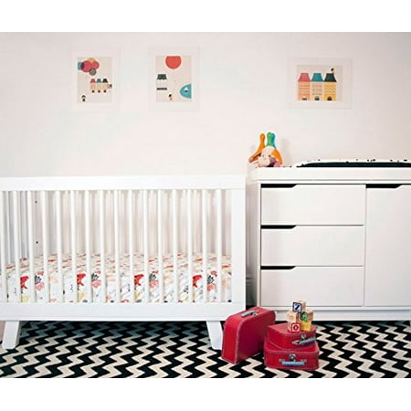 Babyletto Hudson Crib And Dresser Changer Combo All White