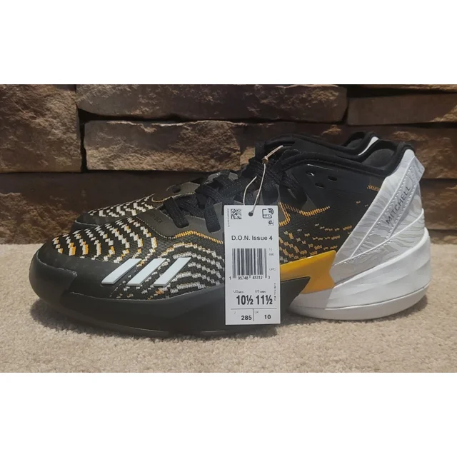 NEW Adi - das Grambling State D.O.N. Issue #4 Basketball Shoes Core Black Sz 10.5