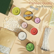 LammLoe Soy Candle Making Kit, 5 lbs Natural Soy Candle Wax Flakes with Accessories, Paraffin-Free Candle Making Supplies for Kids and Adults