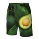 thumbnail image 4 of Balery Fresh Avocados Traje de Baño Estilo Hawaiano para Hombre, Shorts de Secado Rápido con Bolsillos-Large, 4 of 6