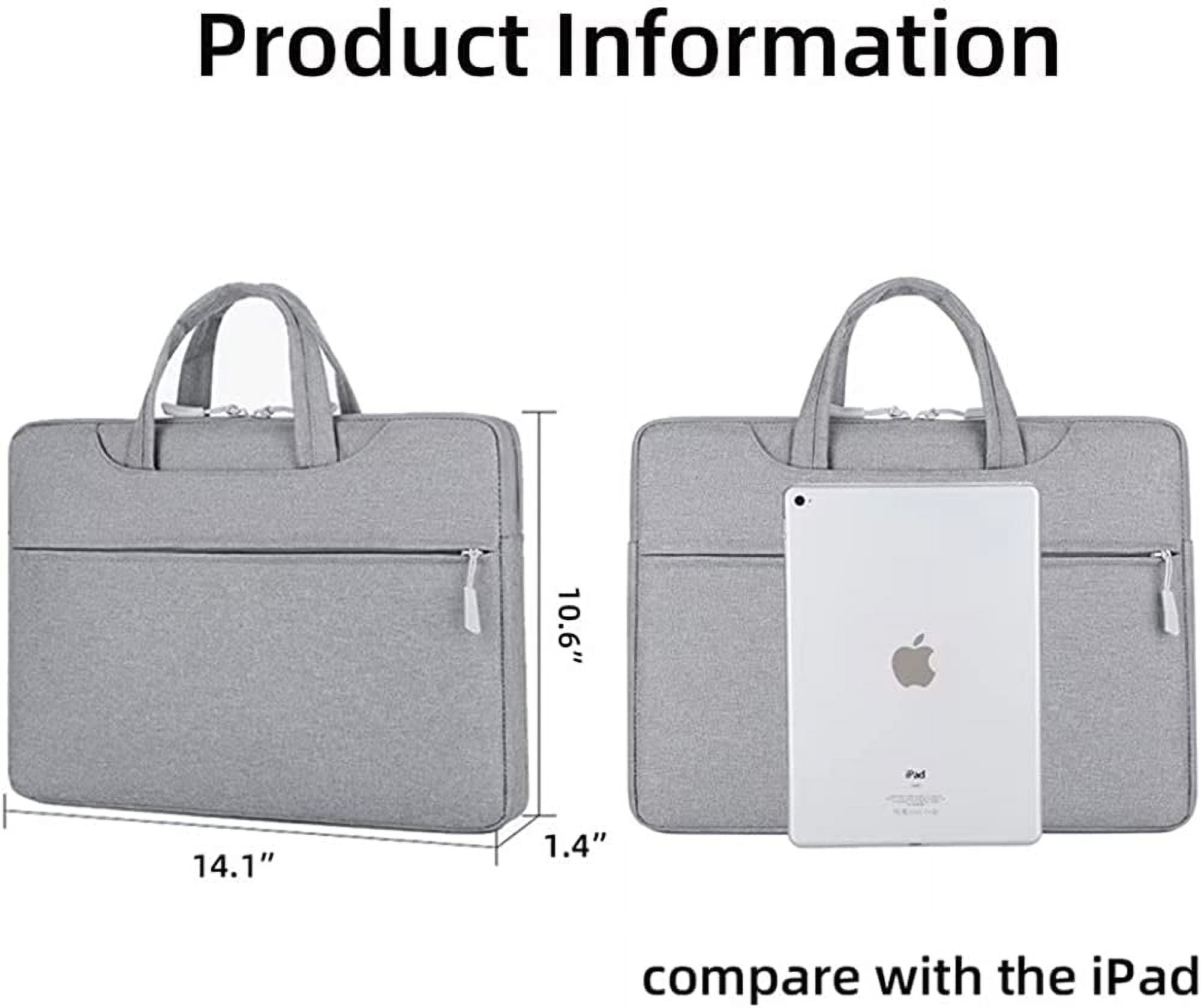 JUYGO Briefcase for Men Women Business Laptop Document Handbag Lightweight Computer Shoulder Bag Waterproof Messenger Bag