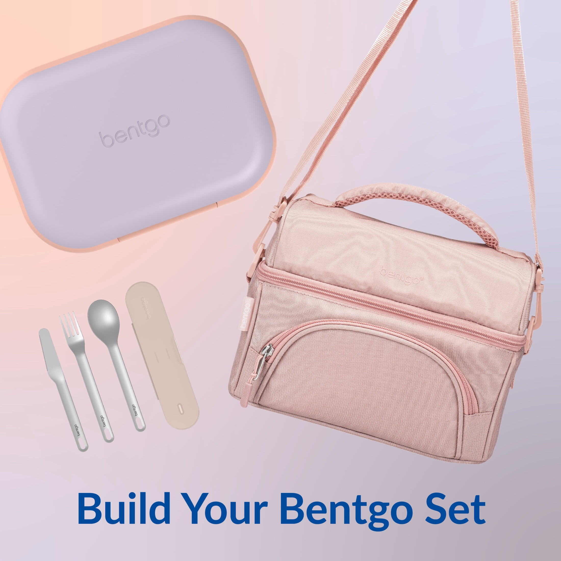 Bentgo Chill Max Leak-Proof XL Lunch Box - Included Ice Pack Keeps Food Cold; 5-Cup Capacity for Adults & Ages 8+, 3 or 4 Compartment Bento Box, BPA-Free, Dishwasher Safe (Lavender & Peach Blossom)
