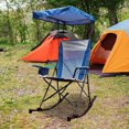 thumbnail image 4 of Ozark Trail Rocking Camping Chair, Colour Blue, with Canopy, Cup Holder and Sturdy Steel Frame, 4 of 9
