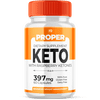 Proper Keto Capsules Advanced Formula Ketosis Support Supplement with Raspberry Ketones, 60 Capsules