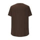 thumbnail image 5 of Camisetas de Verano de Manga Corta de las Mujeres Tira de Color Sólido Grande de Punto de Cuello Redondo, Poliéster Ligero para Uso Diario Y de Ocio Casual, 5 of 7