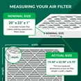 Filterbuy 20x23x1 MERV 8 Pleated Air Filters (2Pack), Synthetic Media
