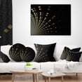 thumbnail image 4 of Designart Gold Square Pixel Mosaic on Black - Abstract Throw Pillow - 12x20, 4 of 5